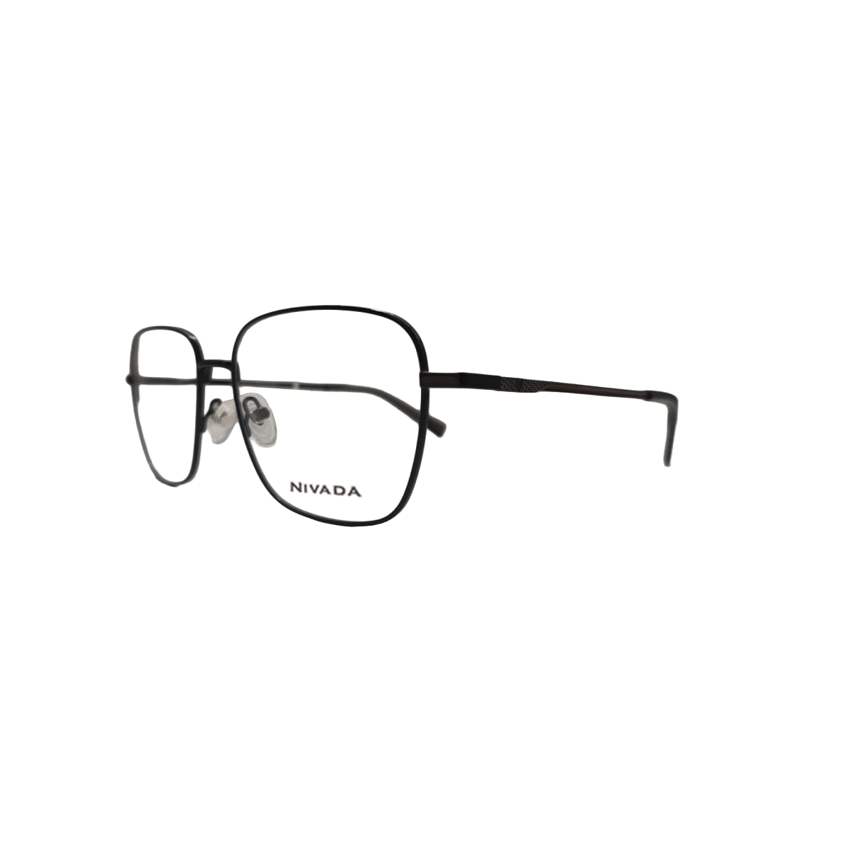 Armazón Oftálmico Metálico Negro Nivada con Clip-On Solar Aviador Verde - Reloj Nivada Swiss
