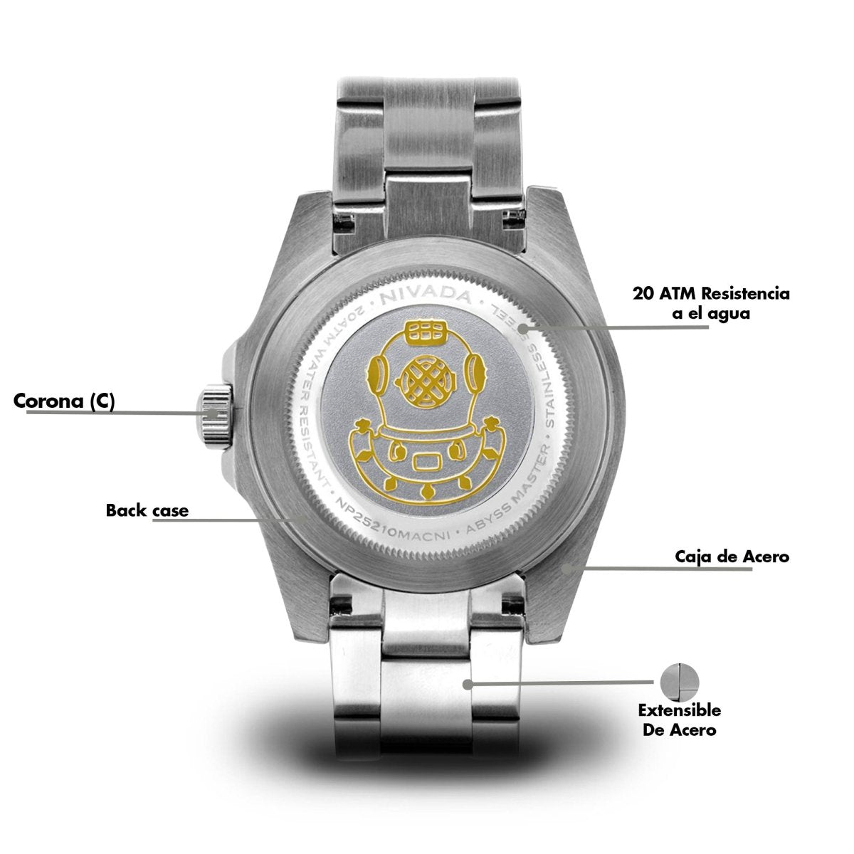 Reloj Abyss Master 100 Caballero - Reloj Nivada Swiss