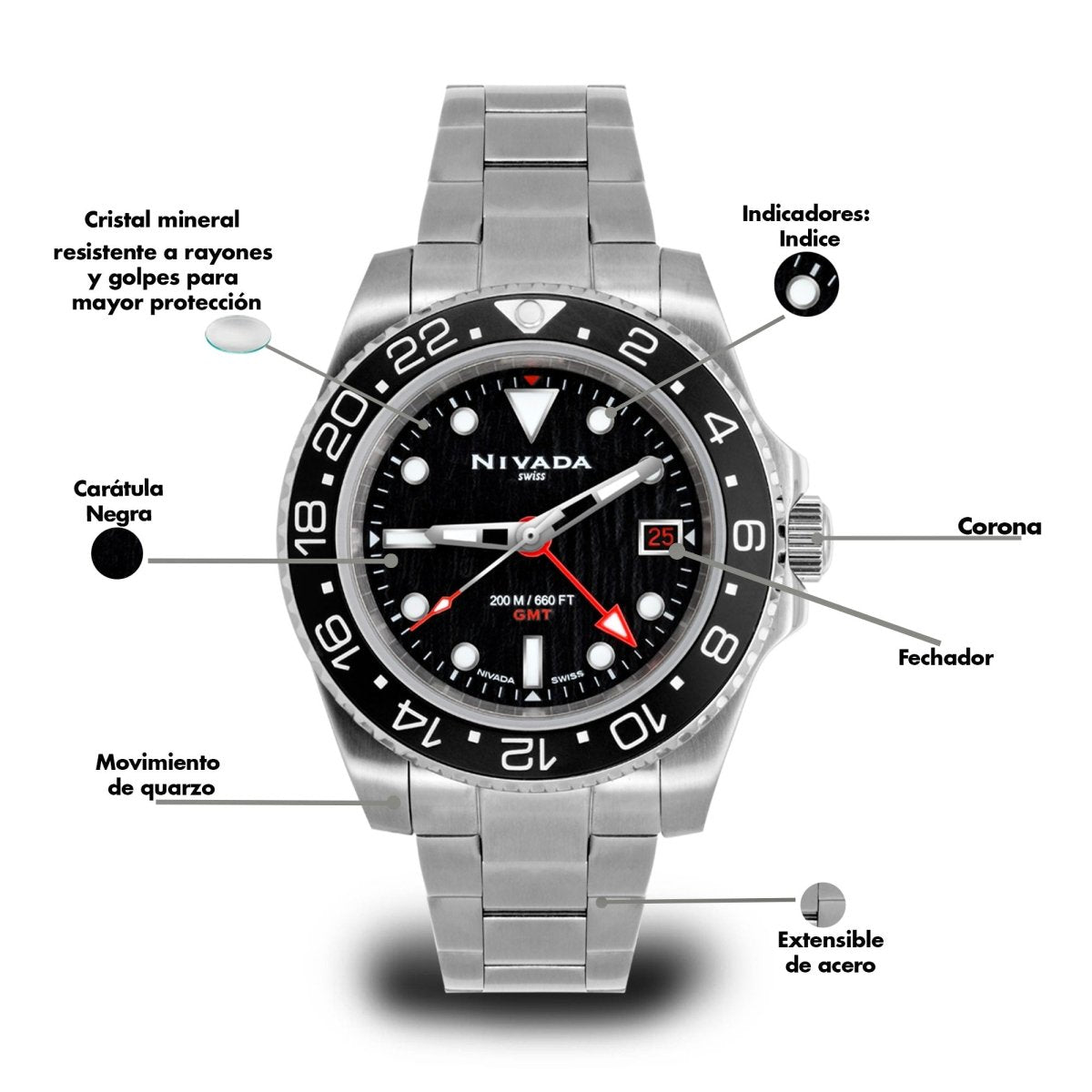 Reloj Abyss Master 101 Caballero - Reloj Nivada Swiss