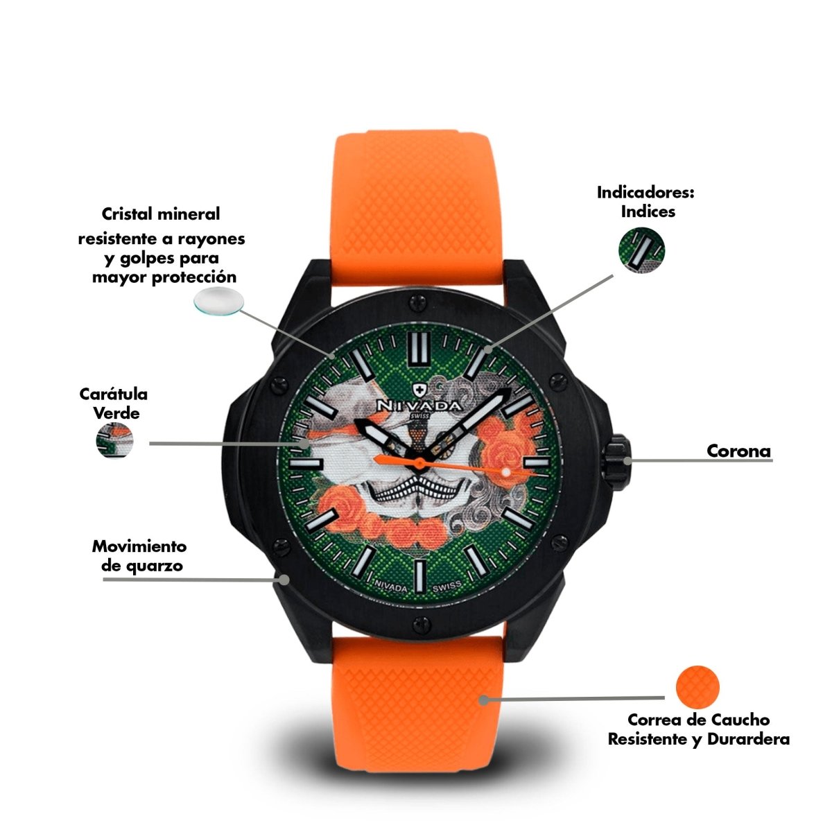 Reloj Catrina 100 Caballero - Reloj Nivada Swiss
