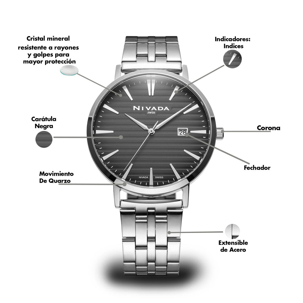 Reloj Corporate 136 Caballero - Reloj Nivada Swiss