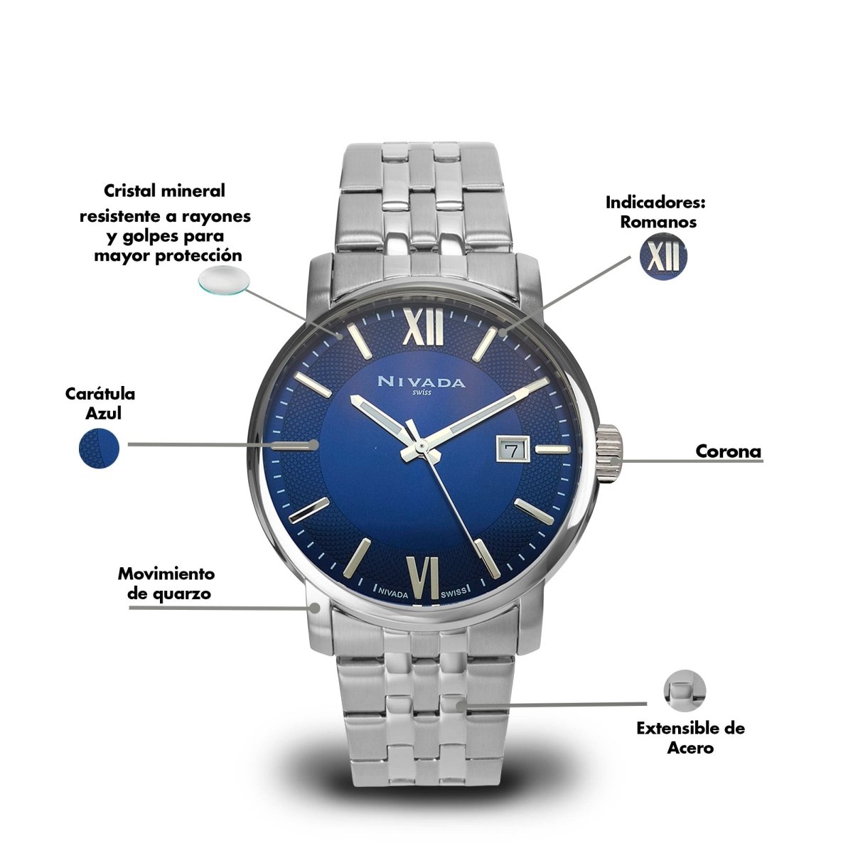 Reloj Corporate 180 Caballero - Reloj Nivada Swiss