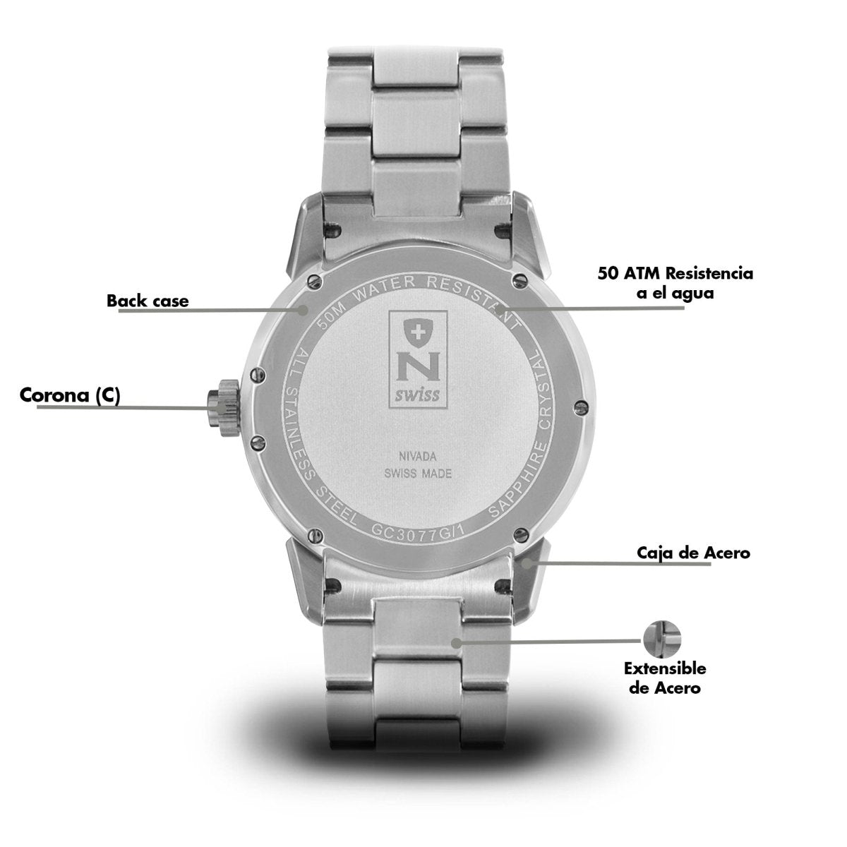 Reloj Diplomat 102 Caballero - Reloj Nivada Swiss