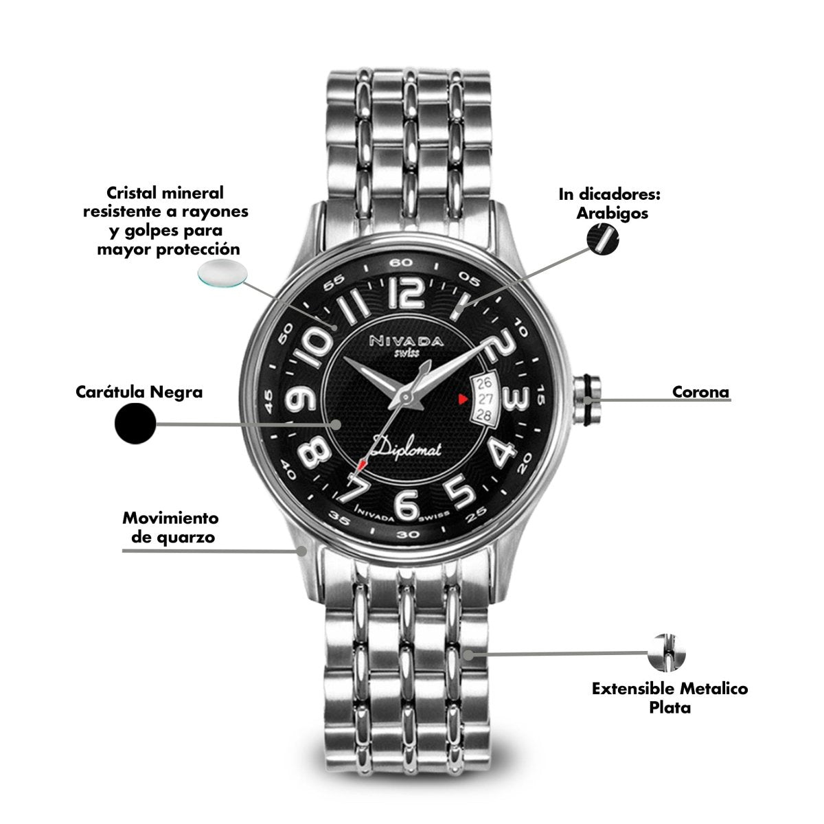 Reloj Diplomat 114 Dama - Reloj Nivada Swiss