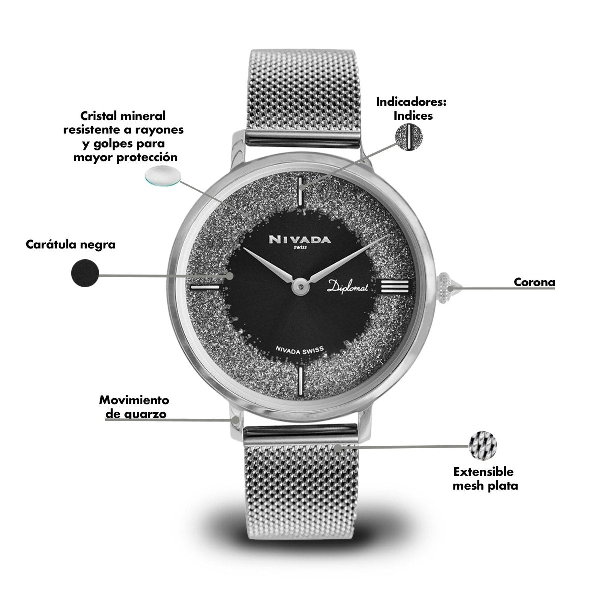 Reloj Diplomat 135 Dama - Reloj Nivada Swiss