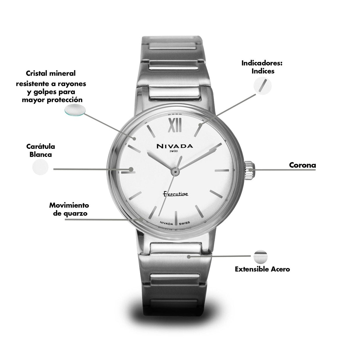 Reloj Executive 126 Dama - Reloj Nivada Swiss