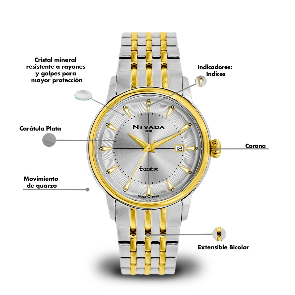 Reloj Executive 143 Dama - Reloj Nivada Swiss