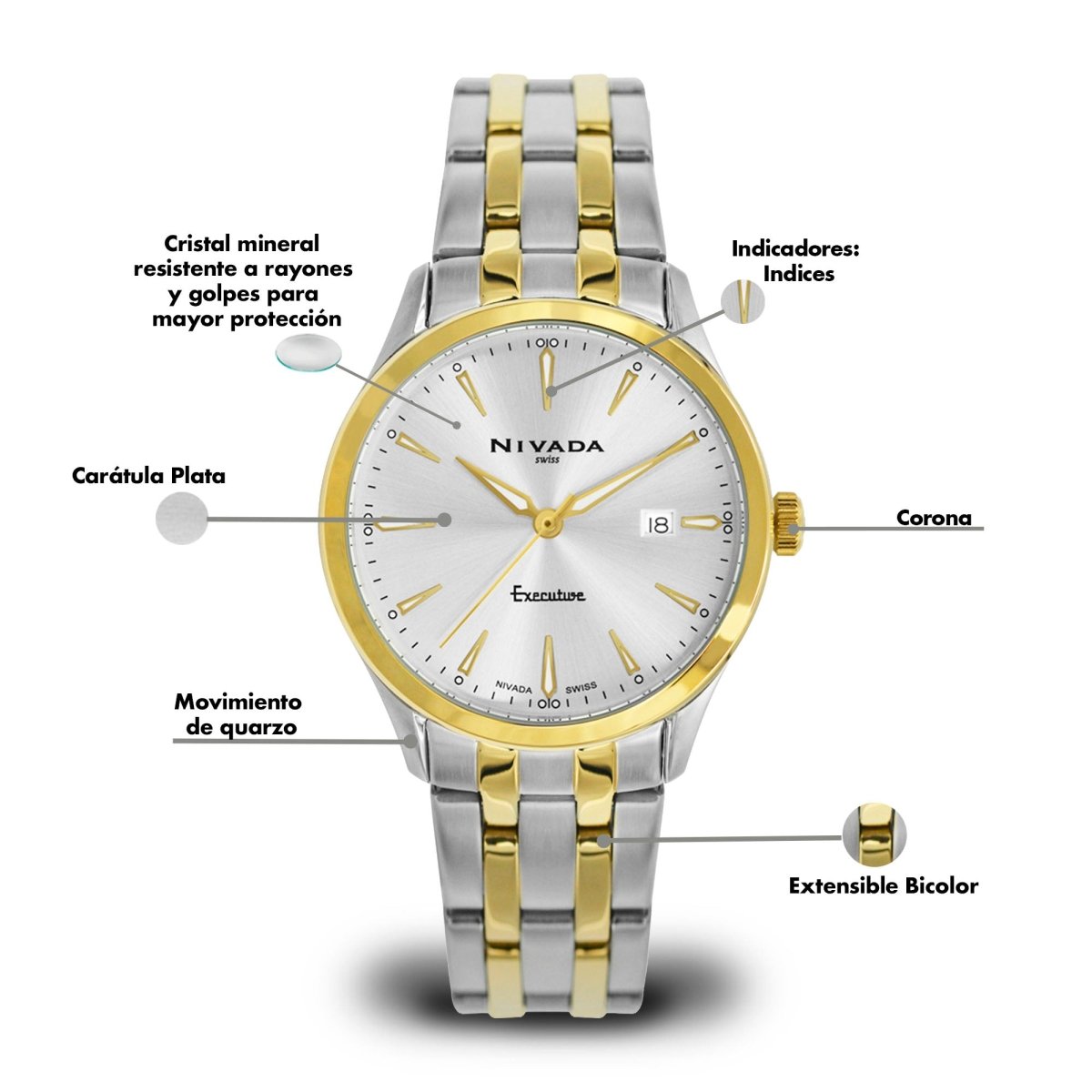 Reloj Executive 147 Dama - Reloj Nivada Swiss