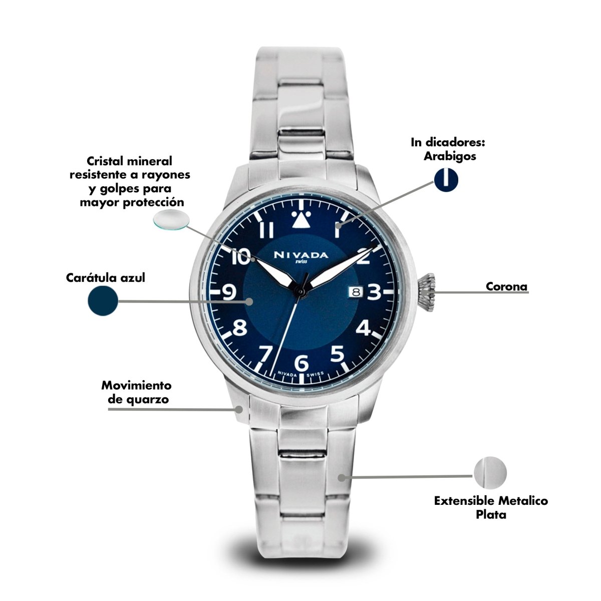 Reloj Executive 213 Dama - Reloj Nivada Swiss