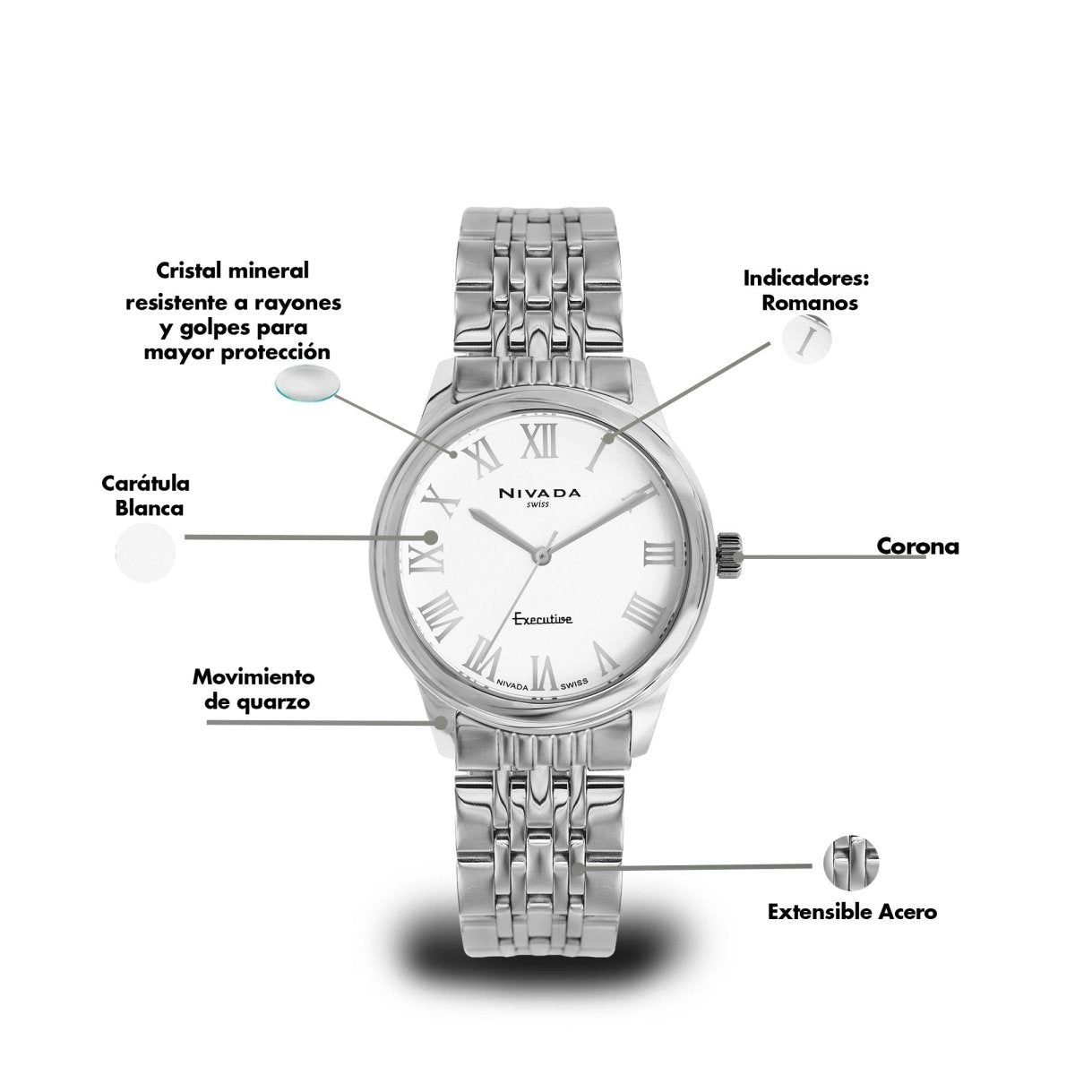 Reloj Executive 266 Dama - Reloj Nivada Swiss