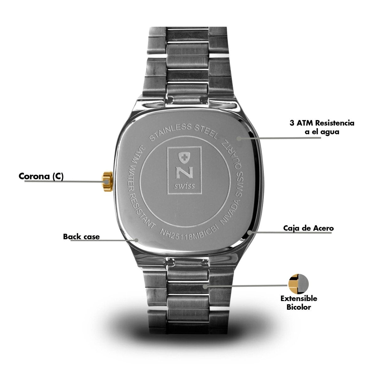 Reloj Fashion 124 Caballero - Reloj Nivada Swiss
