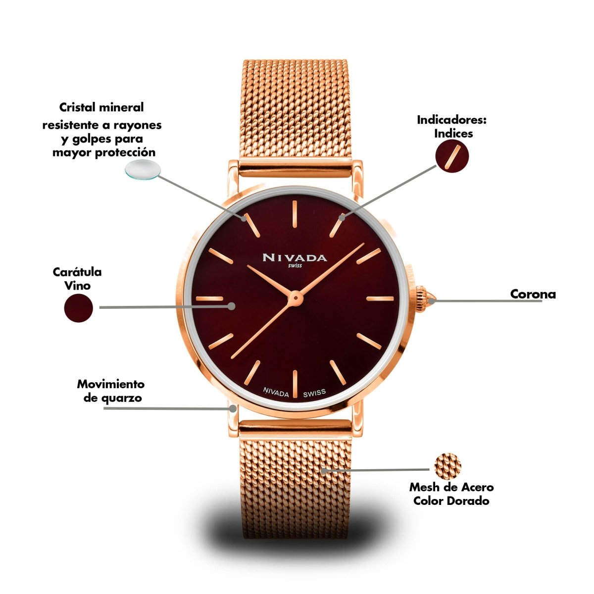 Reloj Fashion 146 Dama - Reloj Nivada Swiss