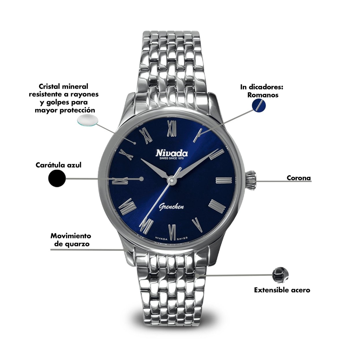 Reloj Grenchen 103 Dama - Reloj Nivada Swiss