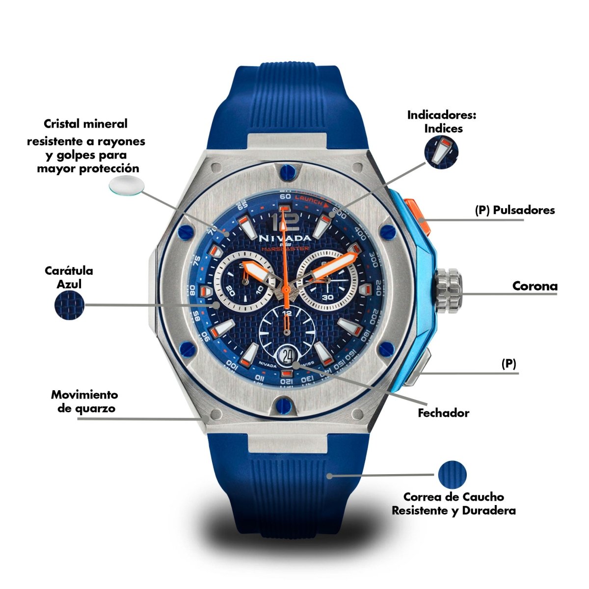 Reloj Marsmaster 100 Caballero - Reloj Nivada Swiss