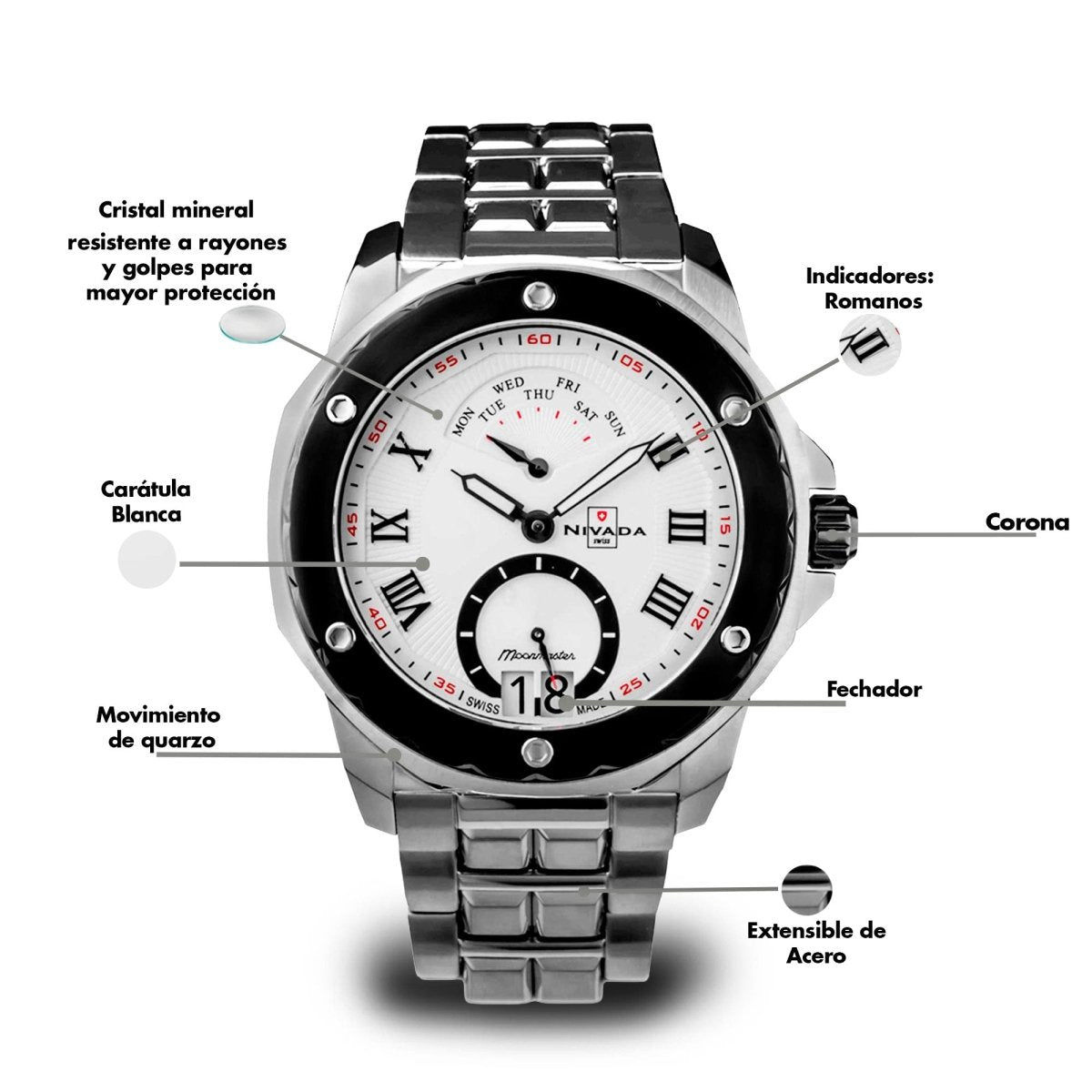 Reloj Moonmaster 106 Caballero - Reloj Nivada Swiss