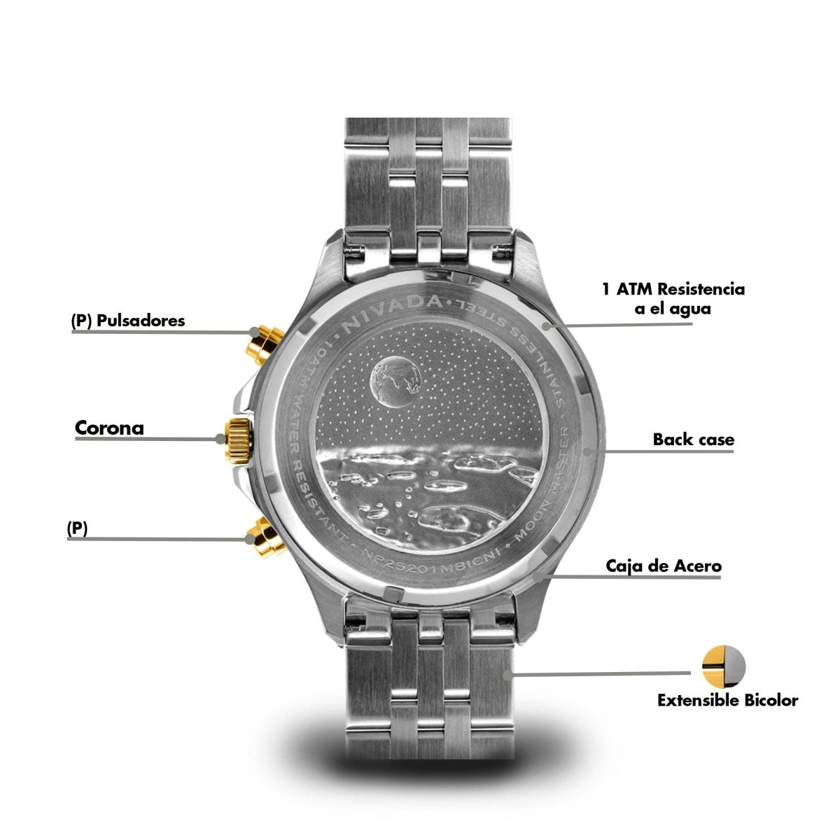 Reloj Moonmaster 123 Caballero - Reloj Nivada Swiss