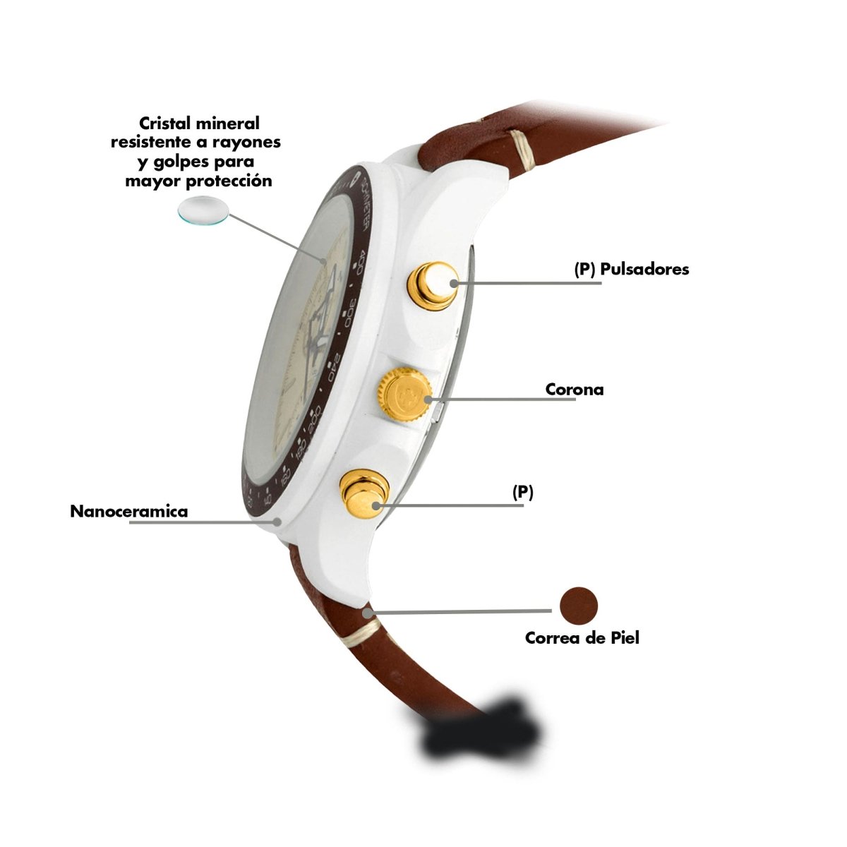 Reloj Moonmaster Ceramica 100 Caballero - Reloj Nivada Swiss