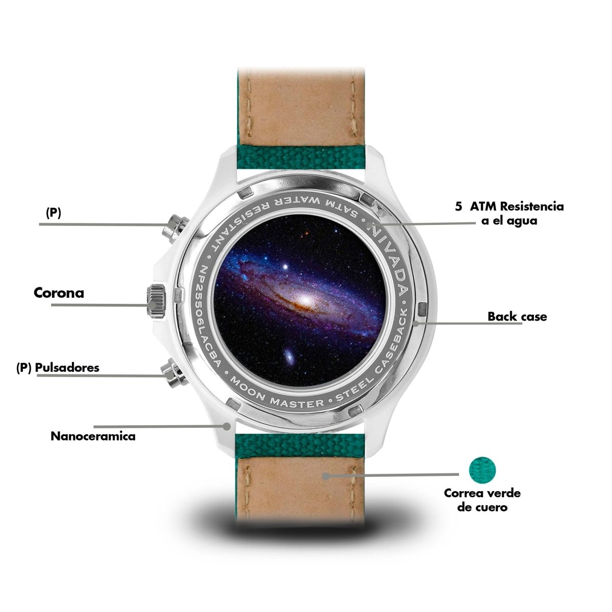 Reloj Moonmaster Ceramica 105 Dama - Reloj Nivada Swiss