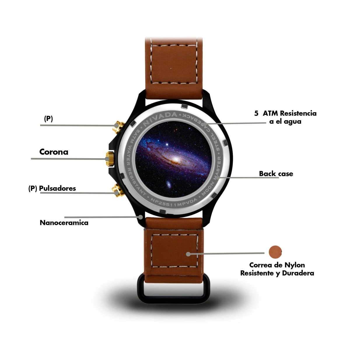 Reloj Moonmaster Ceramica 110 Caballero - Reloj Nivada Swiss