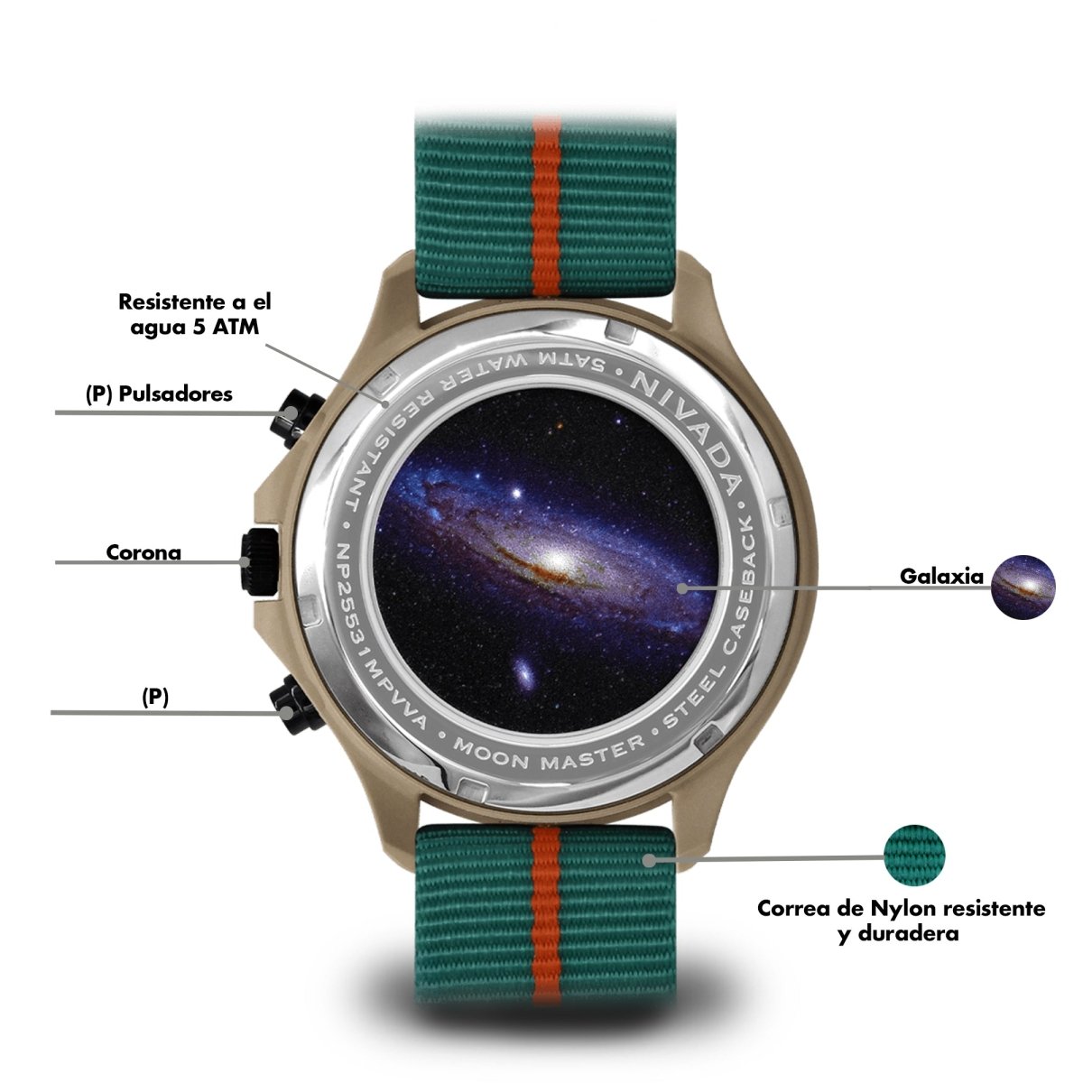 Reloj Moonmaster Ceramica 126 Caballero - Reloj Nivada Swiss