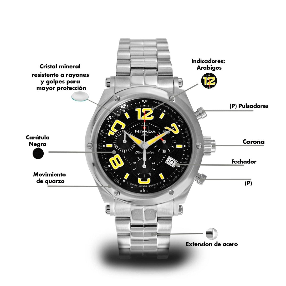 Reloj Moonmaster Chrono 100 Caballero - Reloj Nivada Swiss
