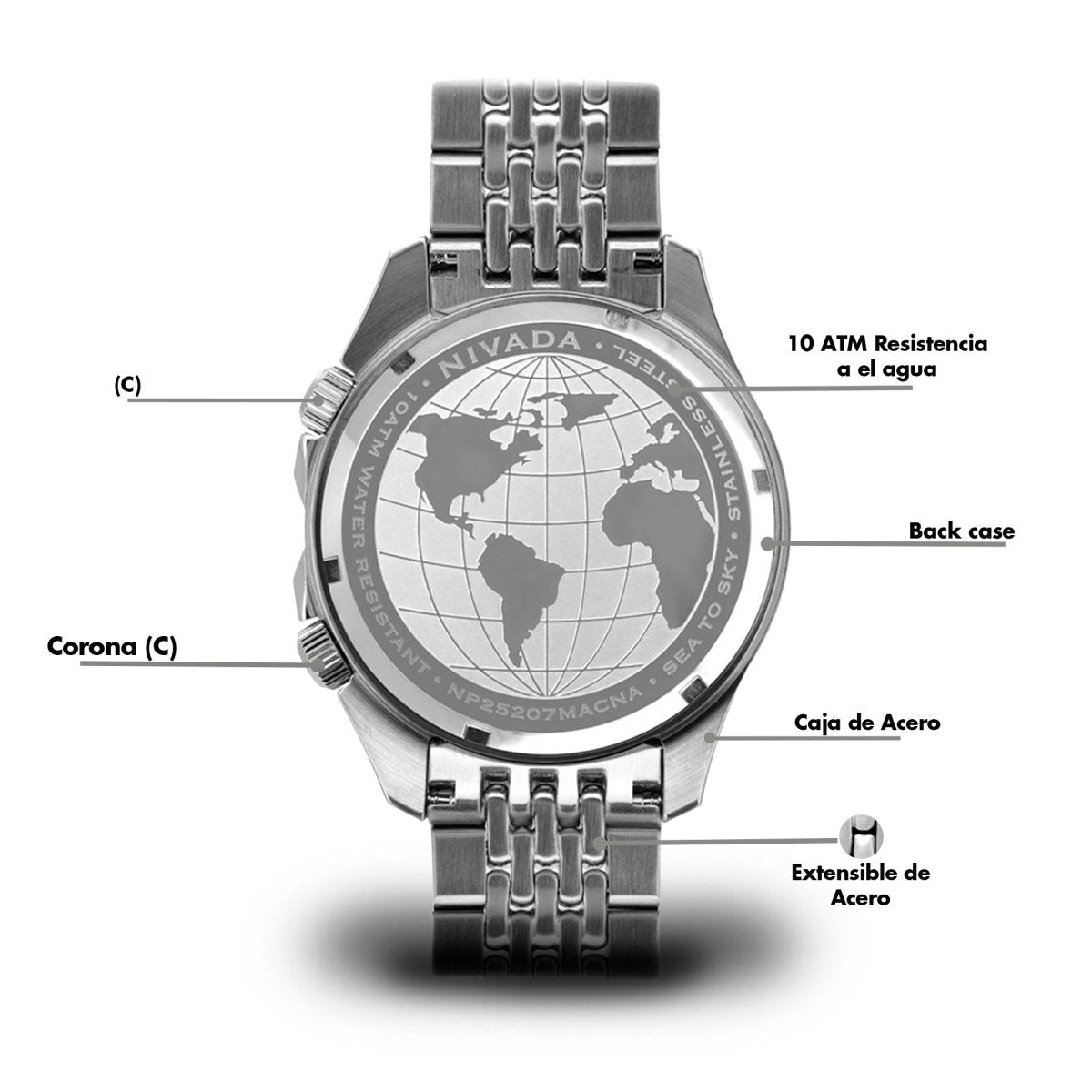 Reloj Sea To Sky 100 Caballero - Reloj Nivada Swiss