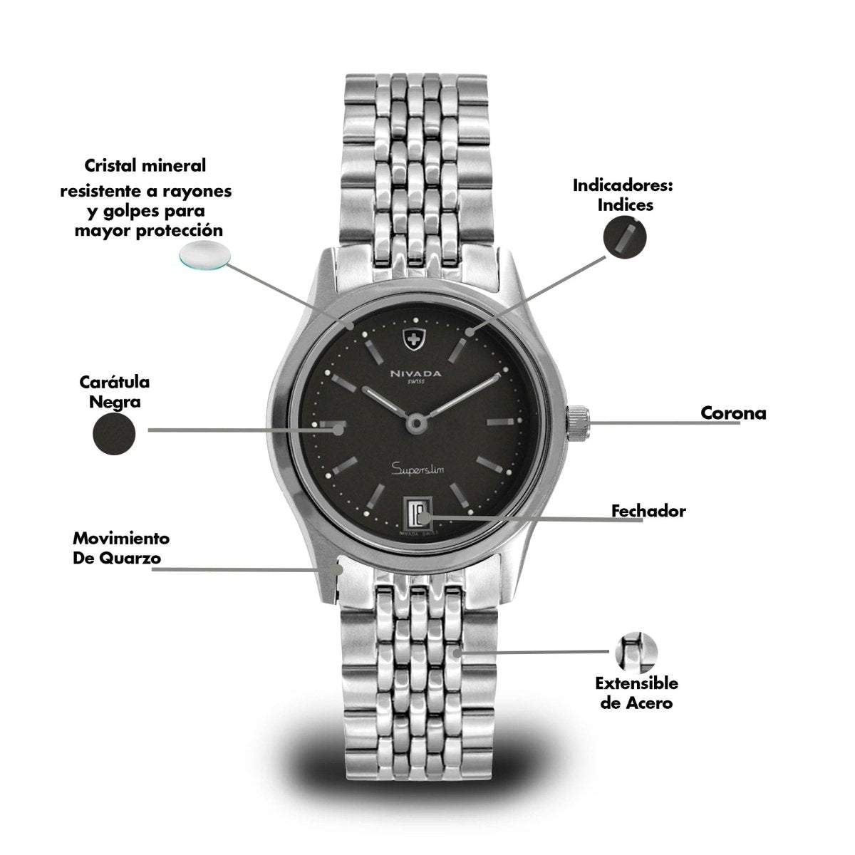 Reloj Superslim 148 Dama - Reloj Nivada Swiss