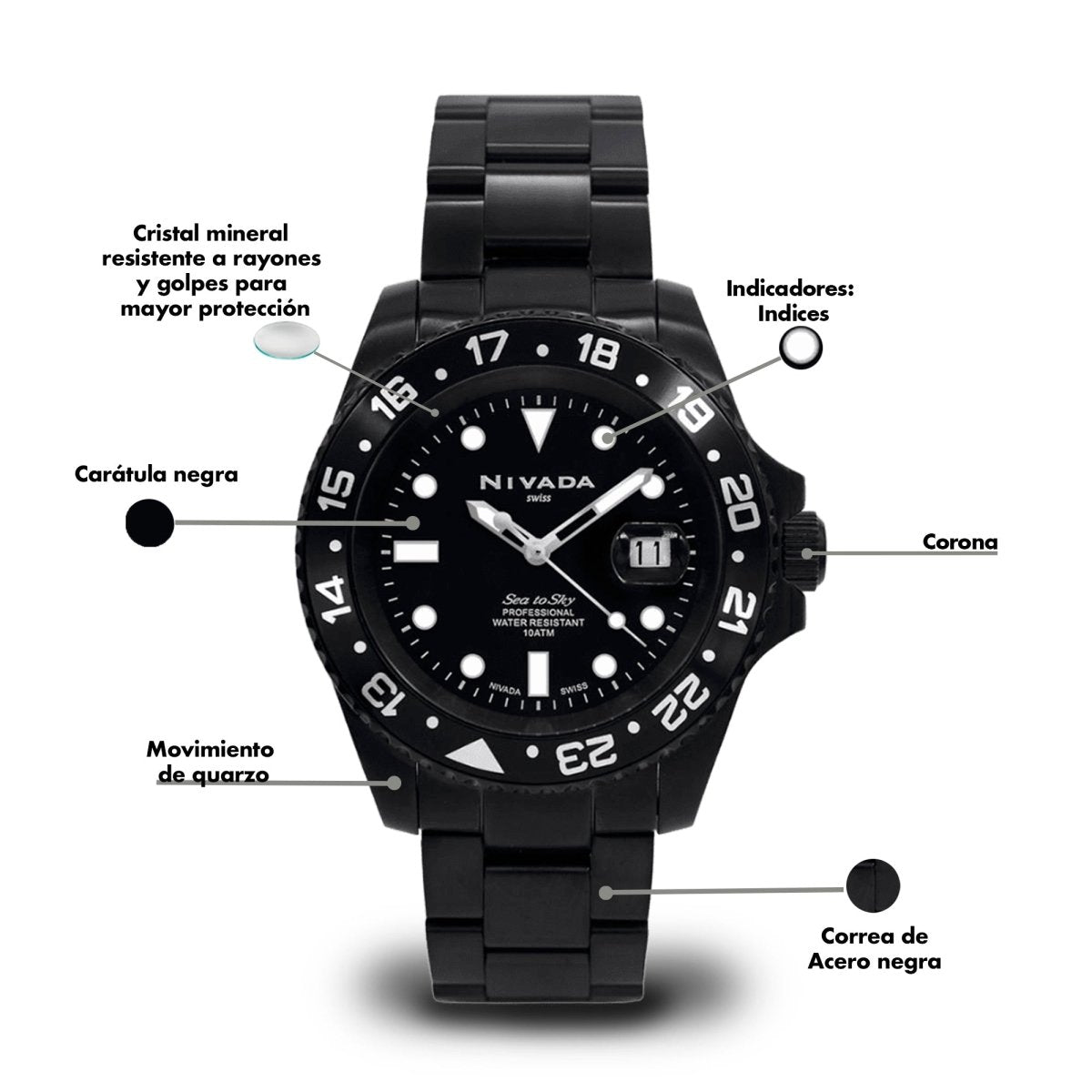 Reloj Swissmaster 110 Caballero - Reloj Nivada Swiss