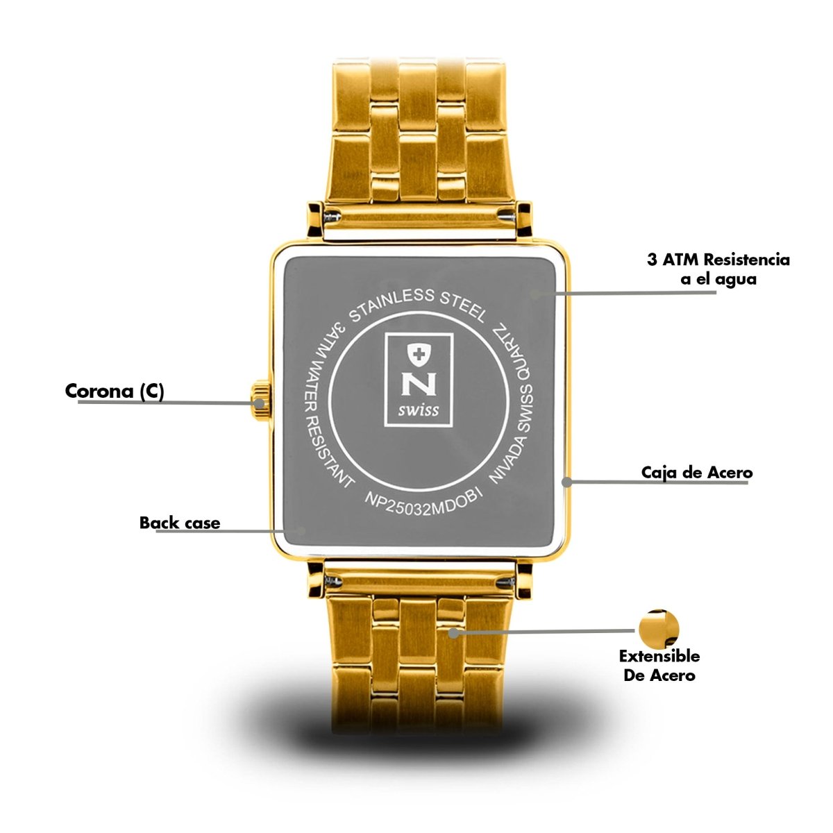 Reloj Time Is Mine 100 Caballero - Reloj Nivada Swiss