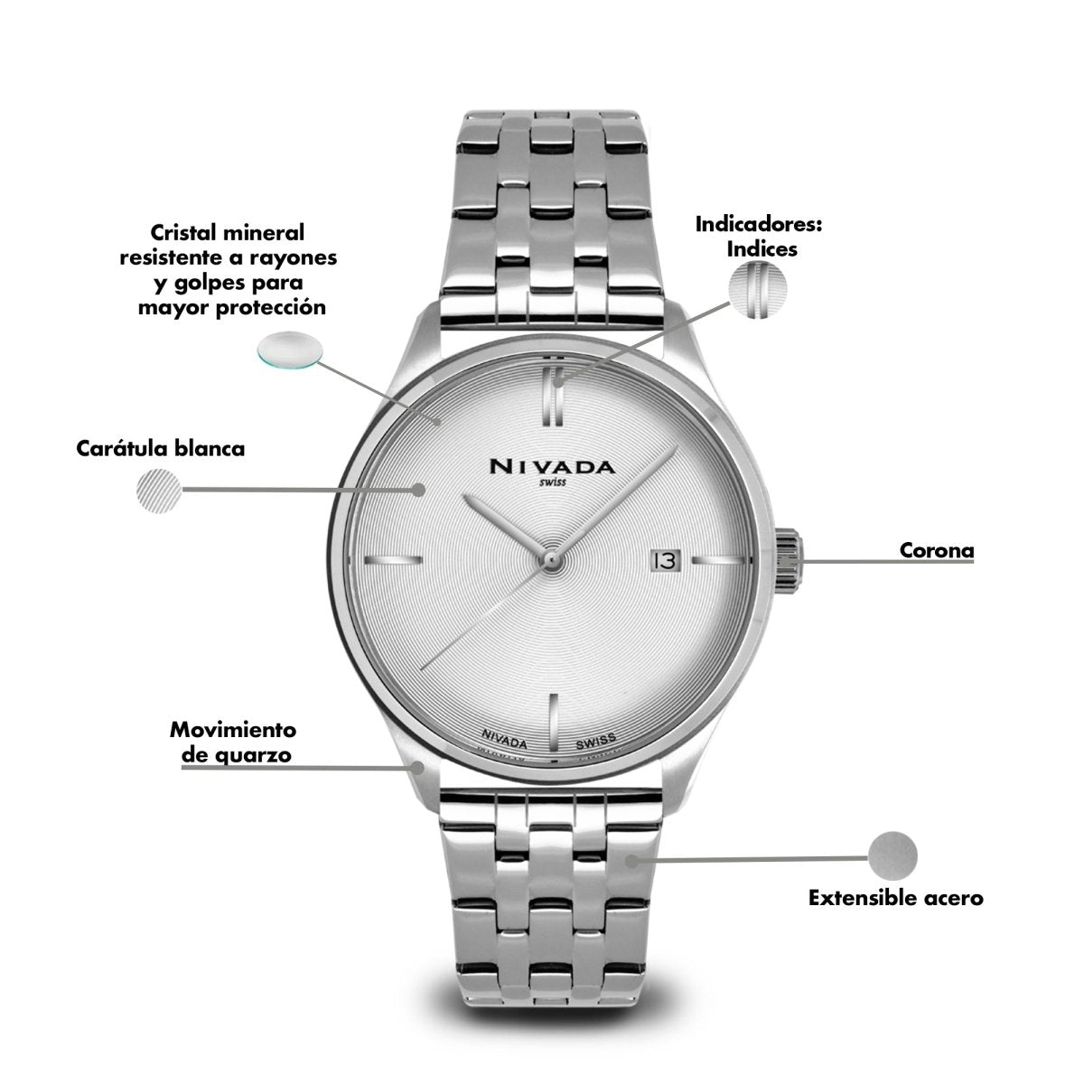 Reloj Time Is Mine 109 Caballero - Reloj Nivada Swiss