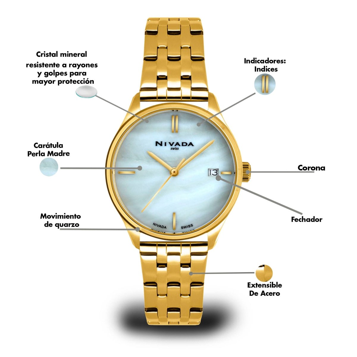 Reloj Time Is Mine 112 Dama - Reloj Nivada Swiss