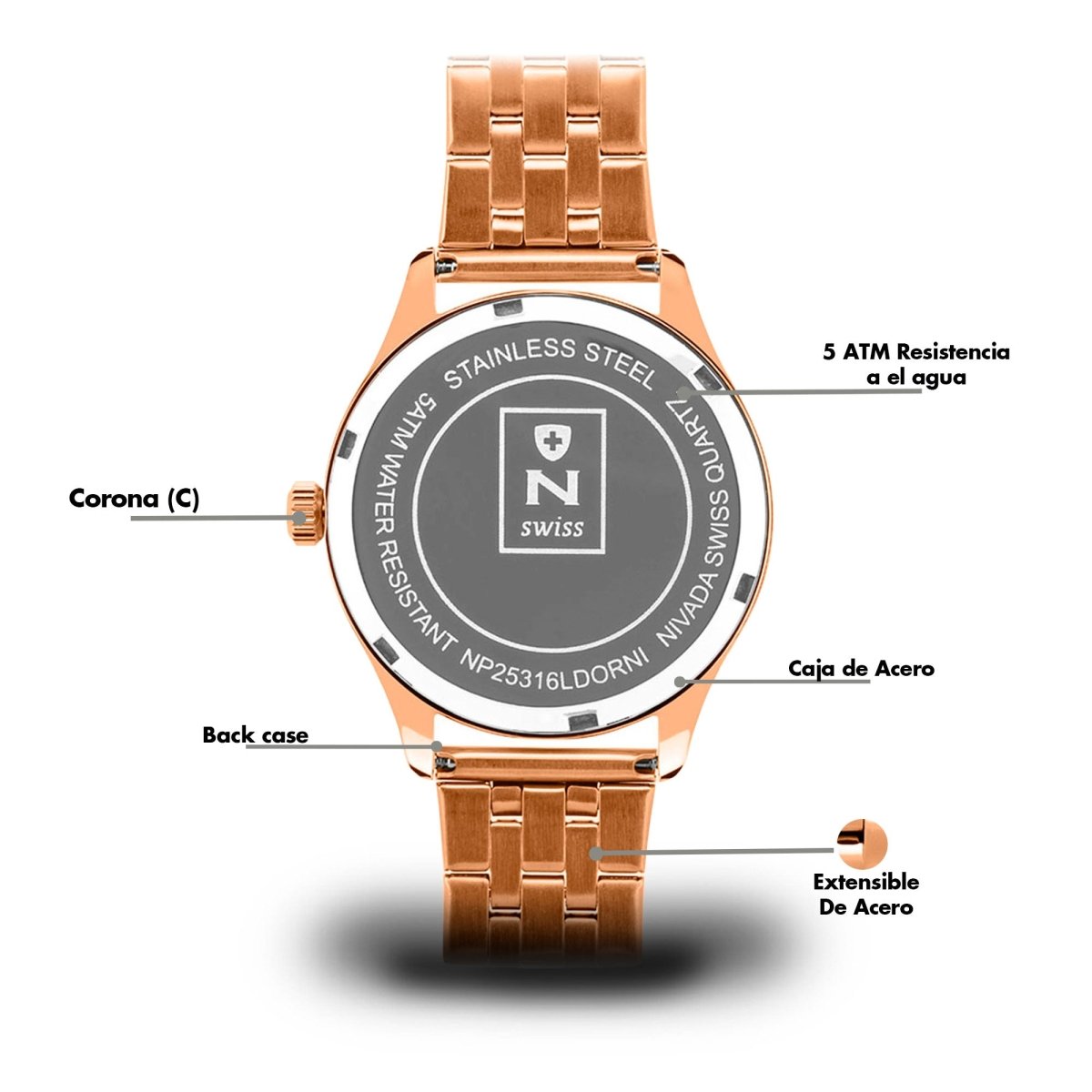 Reloj Time Is Mine 114 Dama - Reloj Nivada Swiss