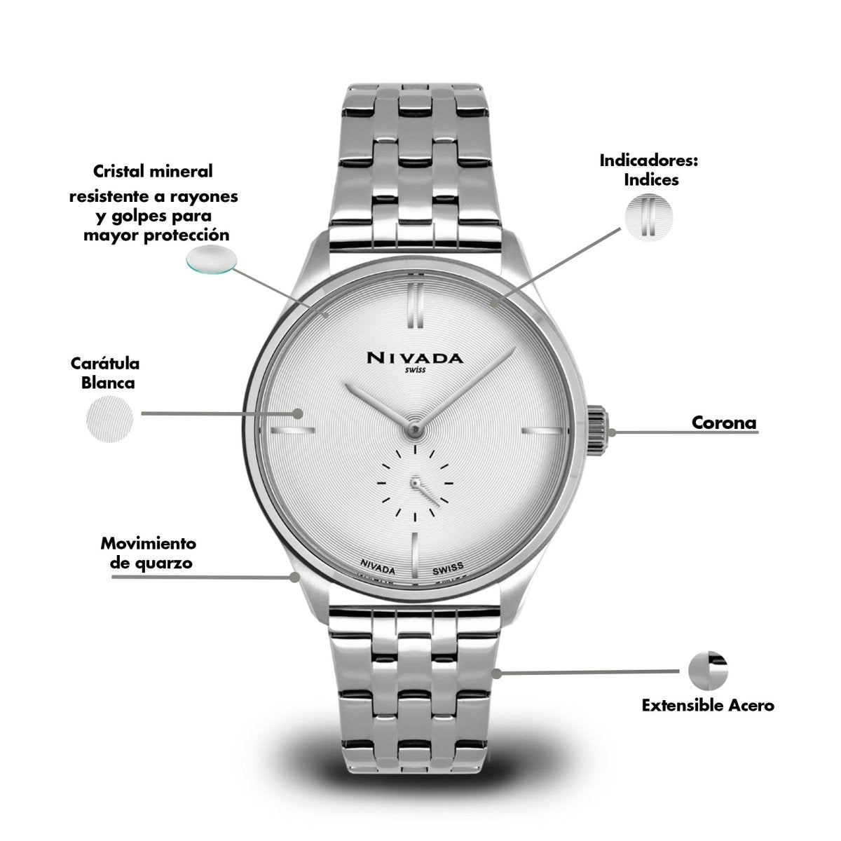 Reloj Time Is Mine 115 Caballero - Reloj Nivada Swiss