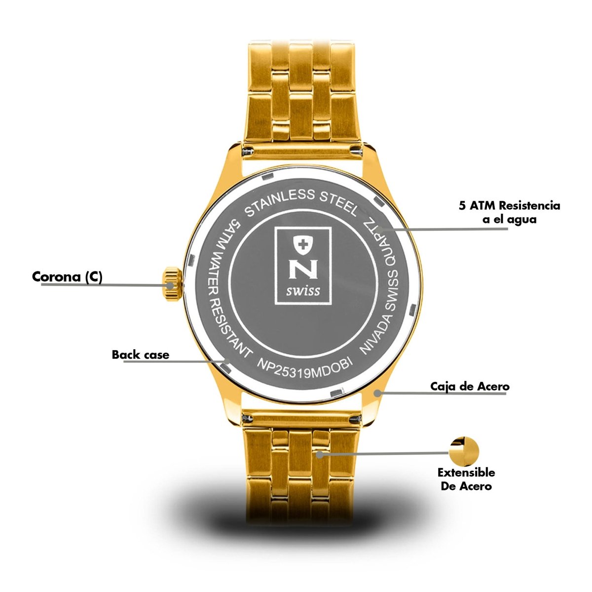 Reloj Time Is Mine 116 Caballero - Reloj Nivada Swiss