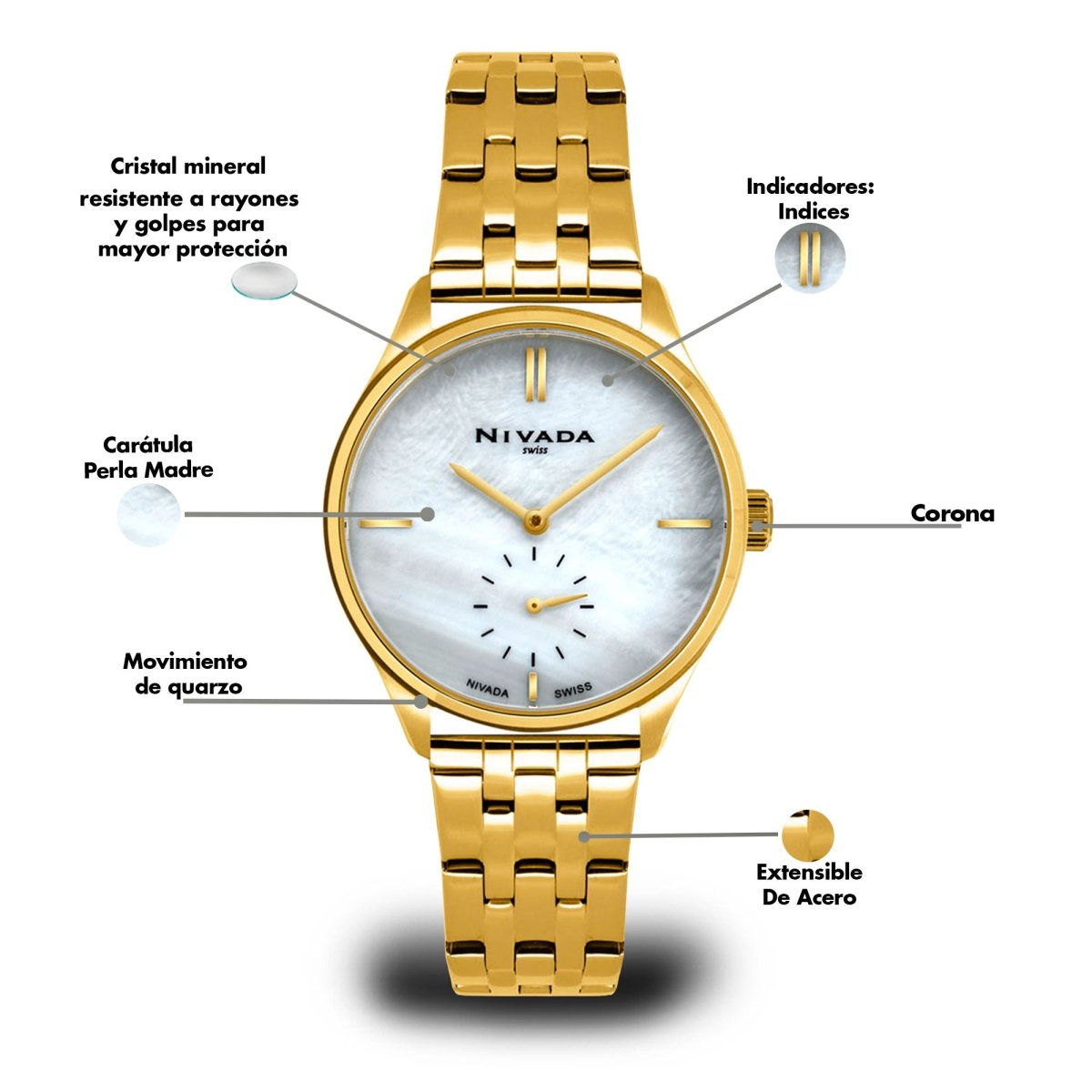 Reloj Time Is Mine 117 Dama - Reloj Nivada Swiss
