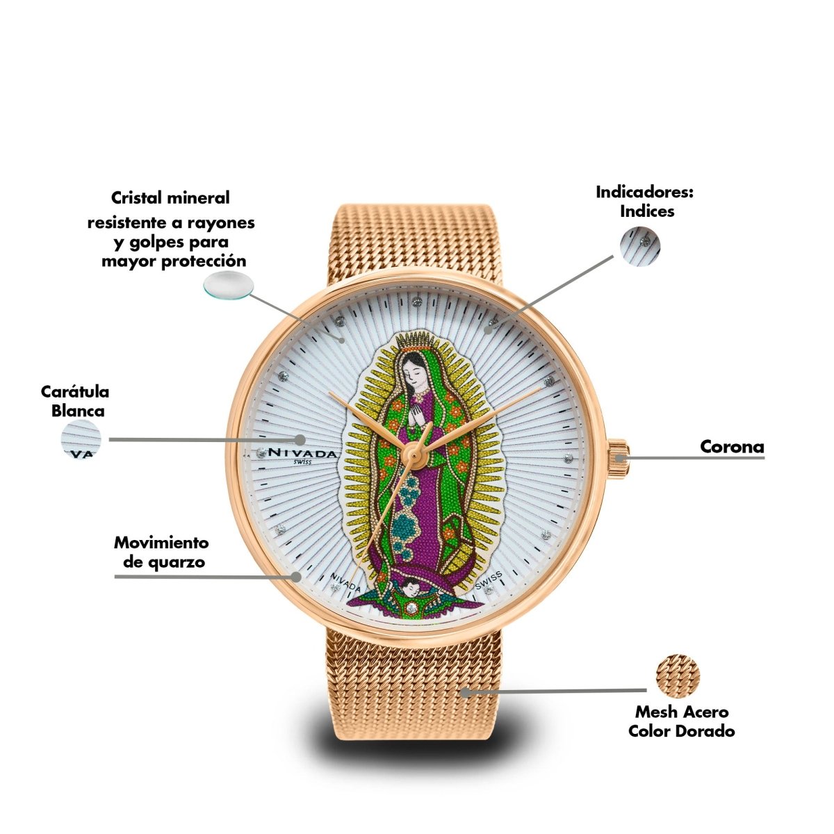Reloj Virgen 101 Caballero - Reloj Nivada Swiss