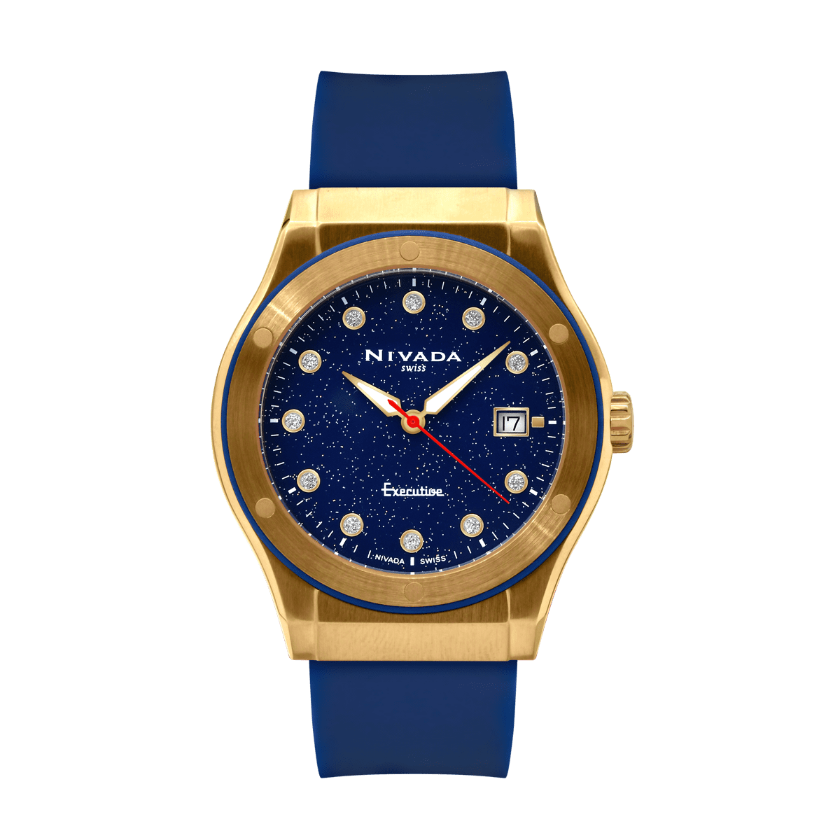 Executive Caucho Para Caballero - Altitud 2310 - Reloj Nivada Swiss