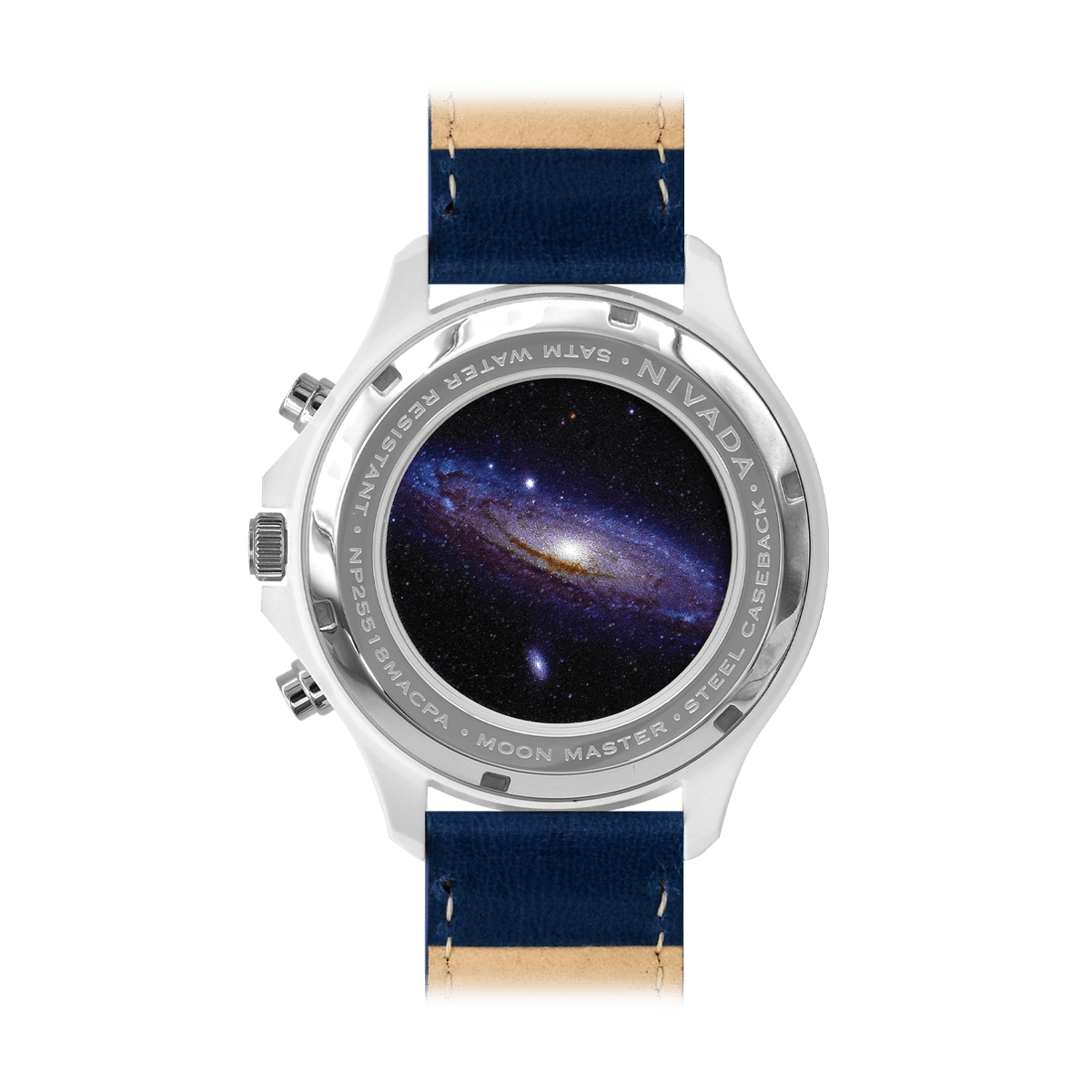 Moonmaster Cerámica Cronógrafo Blanco & Azul - Reloj Nivada Swiss
