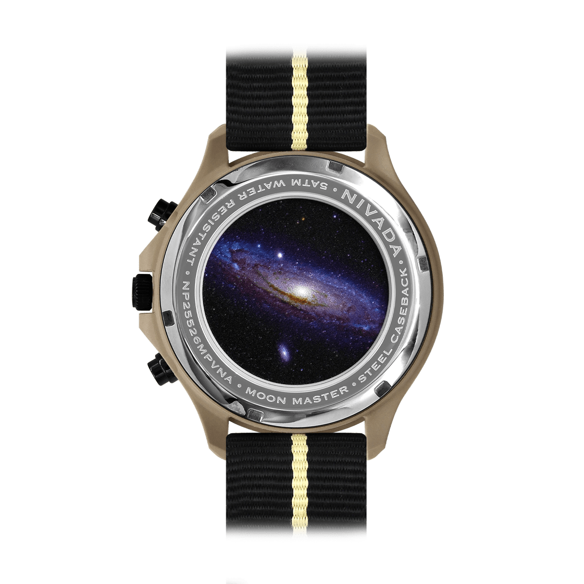 Moonmaster Cerámica Cronógrafo Negro Dorado - Reloj Nivada Swiss