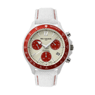 Moonmaster Cerámica Cronómetro Blanco & Rojo - Reloj Nivada Swiss