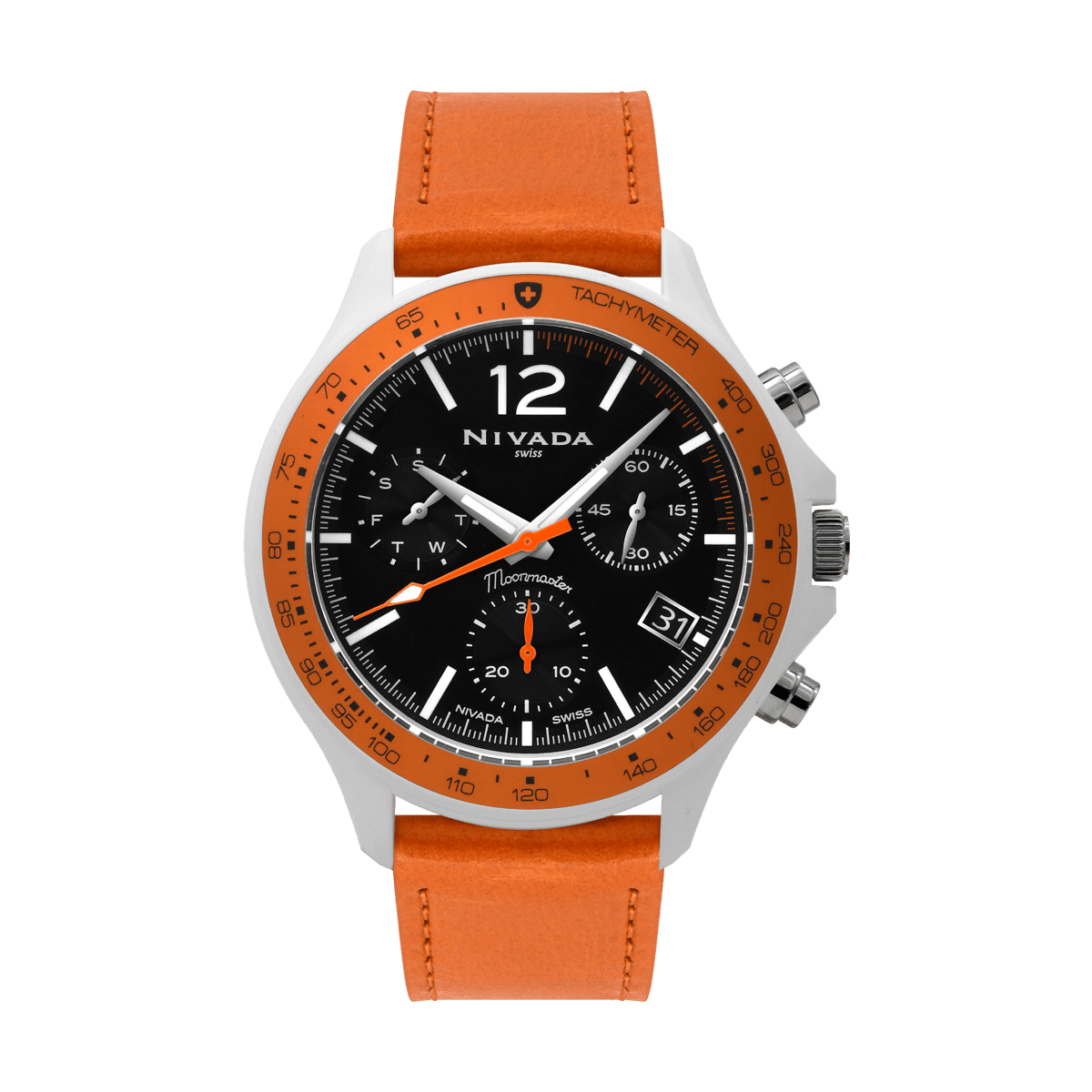 Moonmaster Ceramica Cronografo Naranja Nivada Swiss