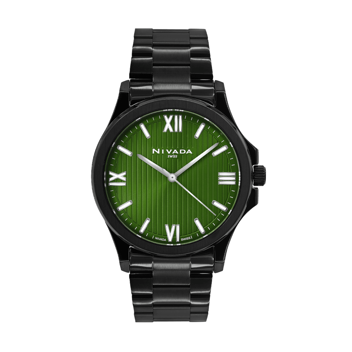 NIVADA CORPORATE CAB PAVONADO CARAT VERDE ROMANOS - Reloj Nivada Swiss