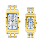 Par de relojes Hombre y Mujer - NIVADA EXECUTIVE AC/BIC PLATA ROMANO - Reloj Nivada Swiss