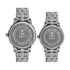 Par de relojes Hombre y Mujer - NIVADA EXECUTIVE ACERO BLANCO INDICE - Reloj Nivada Swiss