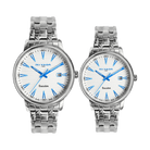 Par de relojes Hombre y Mujer - NIVADA EXECUTIVE ACERO BLANCO INDICE - Reloj Nivada Swiss