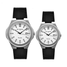 Par de relojes Hombre y Mujer - NIVADA EXECUTIVE AC/PIEL CARATULA BLANCA INDICES - Reloj Nivada Swiss