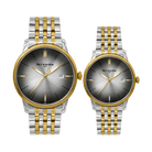 Par de relojes Hombre y Mujer - NIVADA EXECUTIVE BICOLOR CARATULA PLATA INDICE - Reloj Nivada Swiss