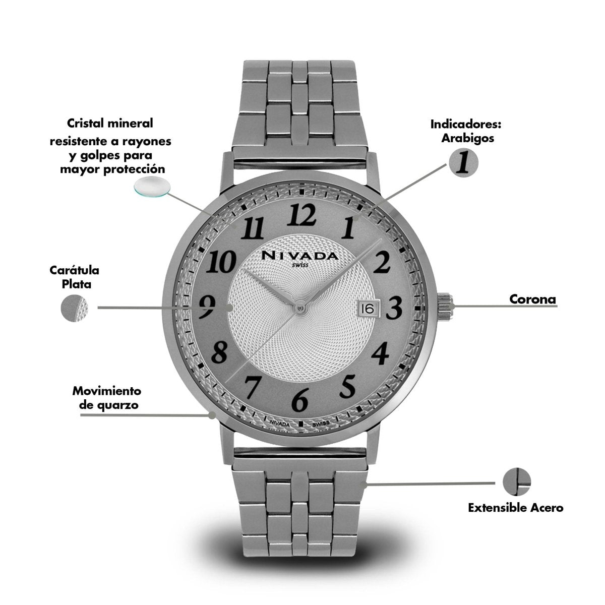 Reloj Corporate 166 Caballero - Reloj Nivada Swiss