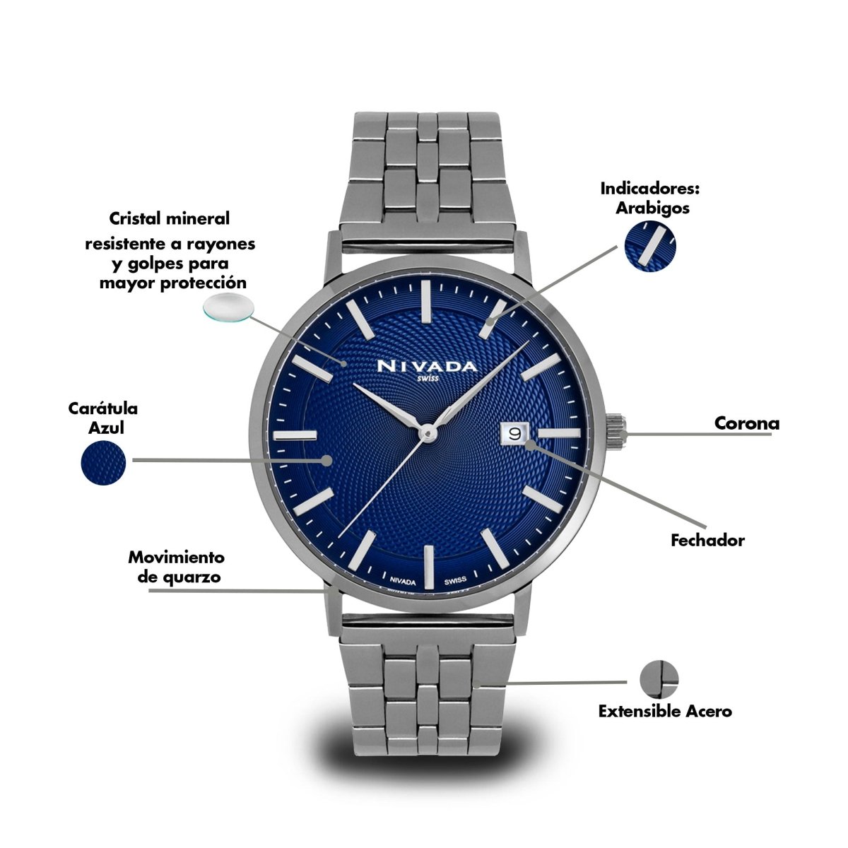 Reloj Corporate 172 Caballero - Reloj Nivada Swiss