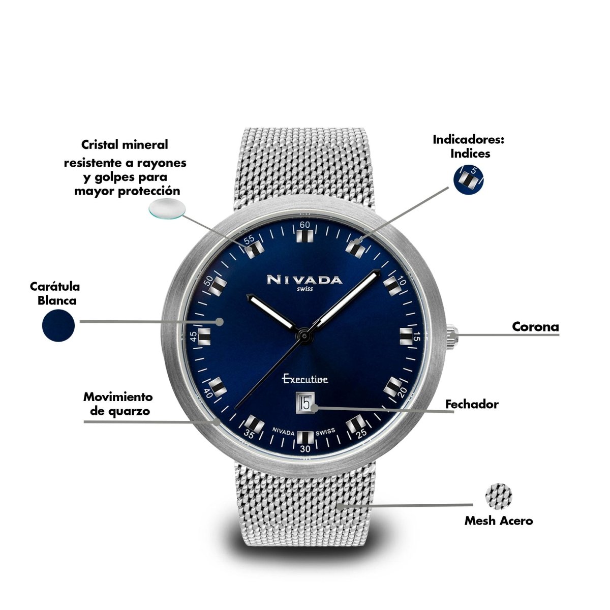 Reloj Executive 106 Caballero - Reloj Nivada Swiss